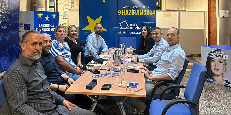 KTÖS yetkilileri, Avrupa Parlamentosu Kıbrıs Temsilciliği Ofisi yetkilileri ile bir araya geldi