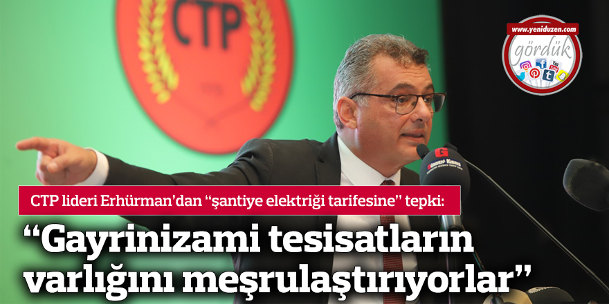 “Gayrinizami tesisatların varlığını meşrulaştırıyorlar”