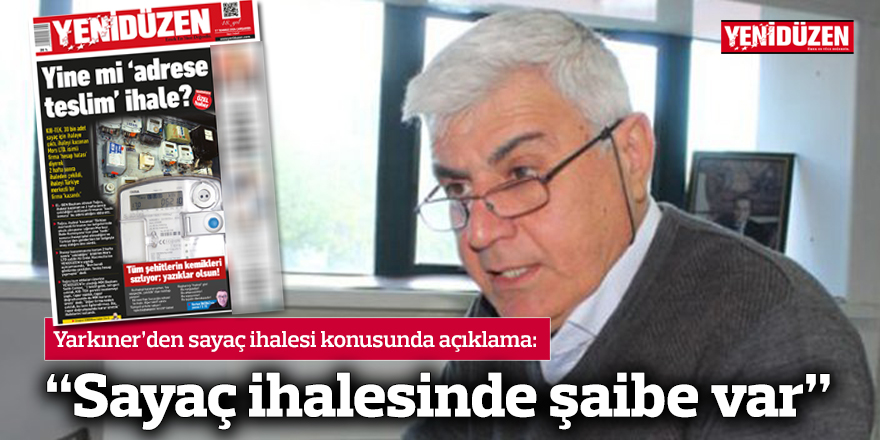 “Sayaç ihalesinde şaibe var”