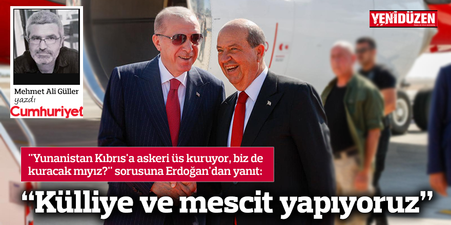 “Külliye ve mescit yapıyoruz”