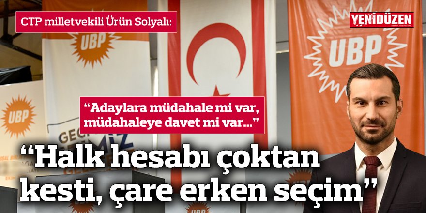 “Halk hesabı çoktan kesti, çare erken seçim”