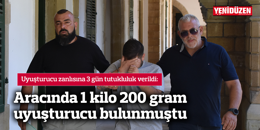 Aracında 1 kilo 200 gram uyuşturucu bulunmuştu