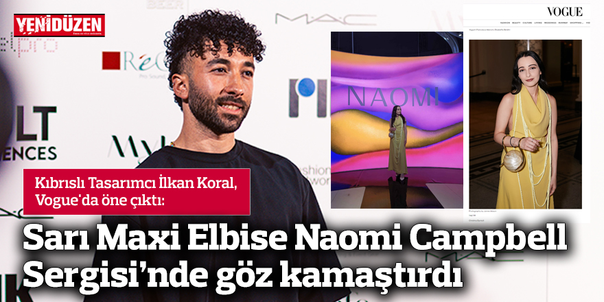 Sarı Maxi Elbise Naomi Campbell Sergisi’nde Göz Kamaştırdı