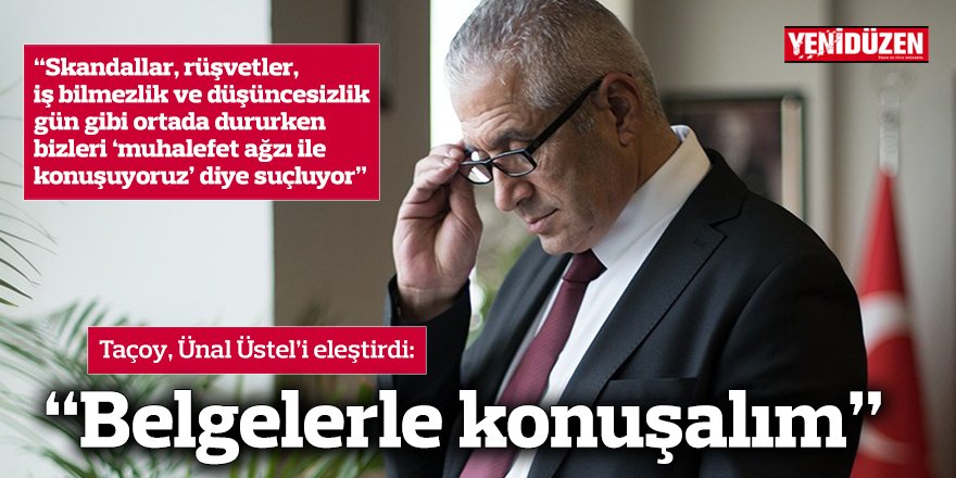 “Belgelerle konuşalım”