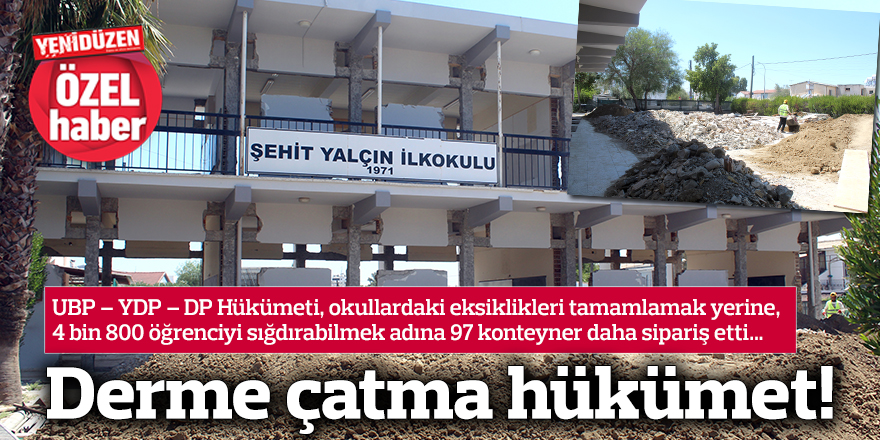 Derme çatma hükümet!