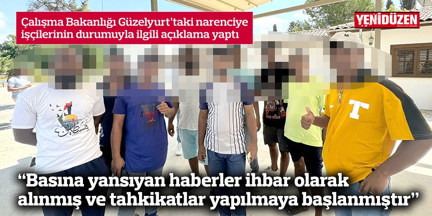 “Basına yansıyan haberler ihbar olarak alınmış ve tahkikatlar yapılmaya başlanmıştır”