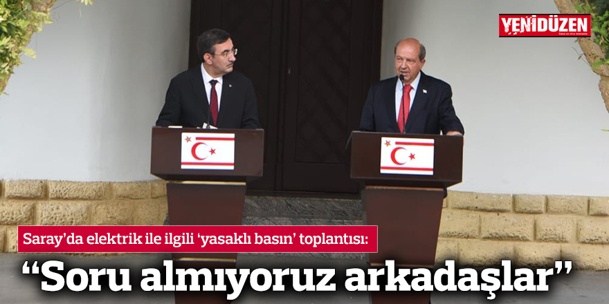 “Soru almıyoruz arkadaşlar”