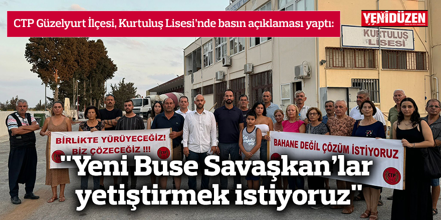 "Yeni Buse Savaşkan’lar yetiştirmek istiyoruz"