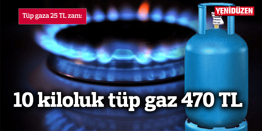 10 kiloluk tüp gaz 470 TL