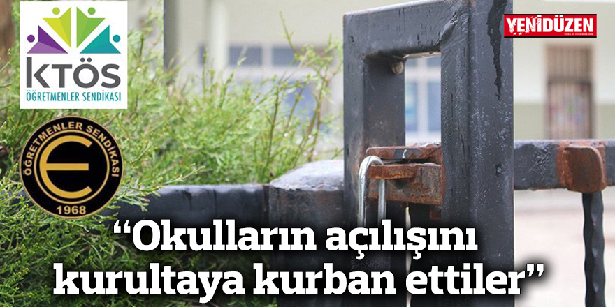 "Okulların açılışını kurultaya kurban ettiler"