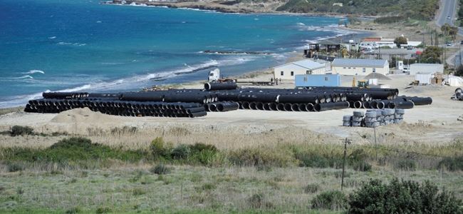 Suyun denizden geçişi için çalışmalar başladı