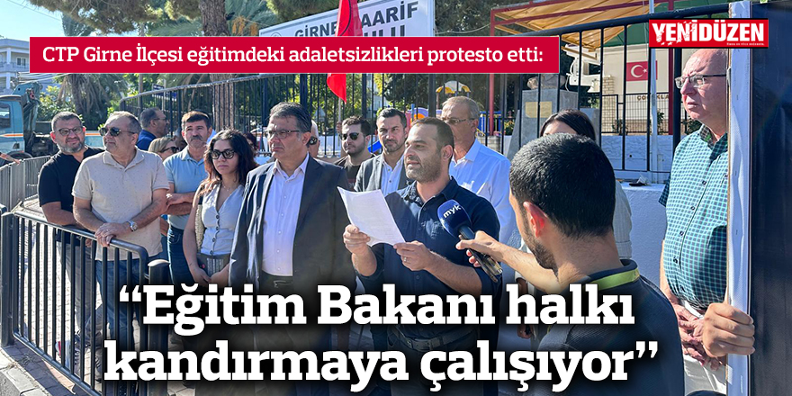 "Eğitim Bakanı halkı kandırmaya çalışıyor"