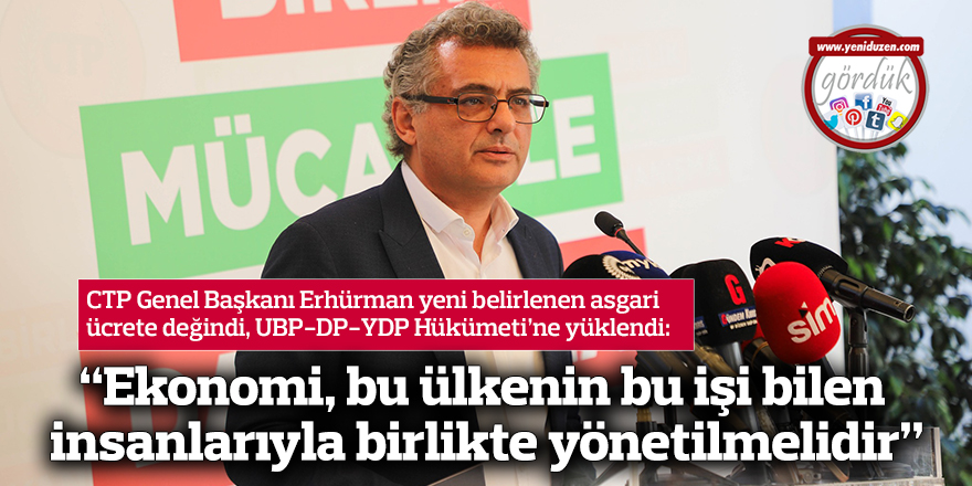 “Ekonomi, bu ülkenin bu işi bilen insanlarıyla birlikte yönetilmelidir”