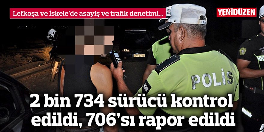 Lefkoşa ve İskele’de asayiş ve trafik denetimi…