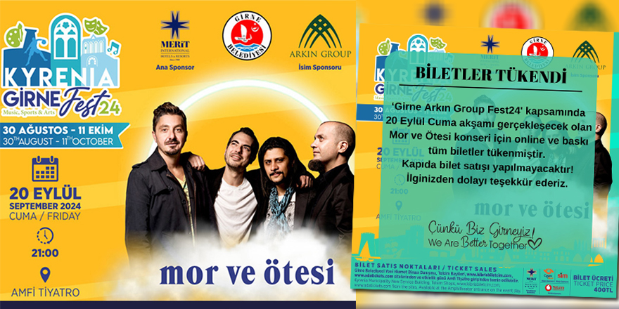 Mor ve Ötesi konserinin biletleri tükendi