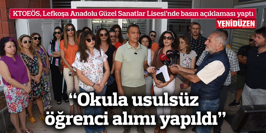 “Okula usulsüz öğrenci alımı yapıldı”