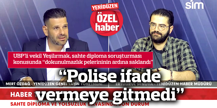 “Polise ifade vermeye gitmedi”