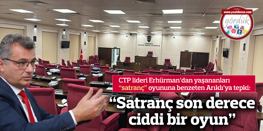 "Satranç son derece ciddi bir oyun"