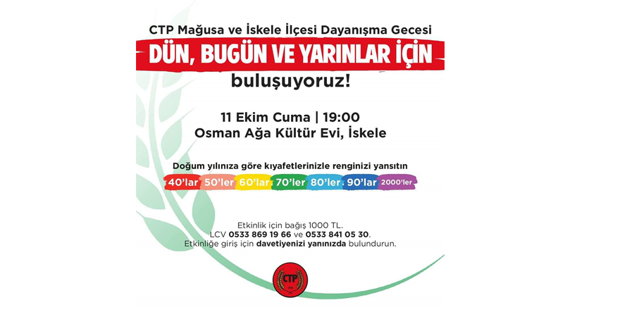  "Dün, Bugün ve Yarınlar İçin" Büyük Buluşma!