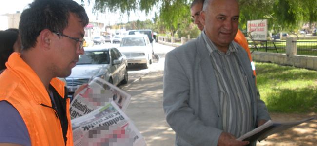“Röportaj verdiği gazeteyi dağıttı”