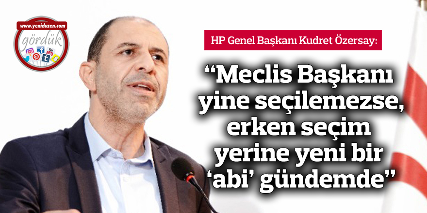 "Meclis Başkanı yine seçilemezse, erken seçim yerine yeni bir 'abi' gündemde"