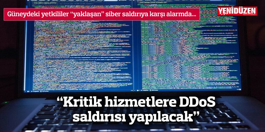 “Kritik hizmetlere DDoS saldırısı yapılacak”