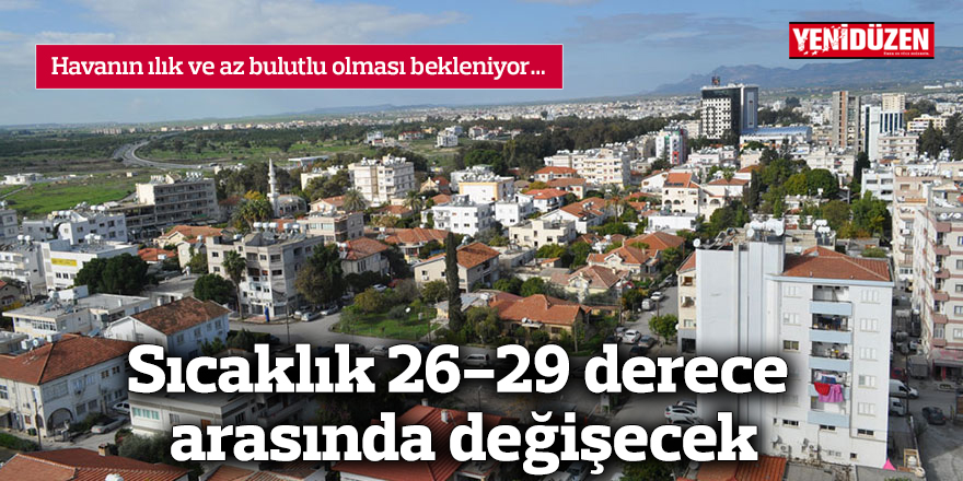 Havanın ılık ve az bulutlu olması bekleniyor…