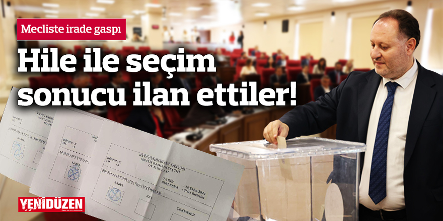 Meclis Başkanı seçimi: Hile ile seçim sonucu ilan ettiler!