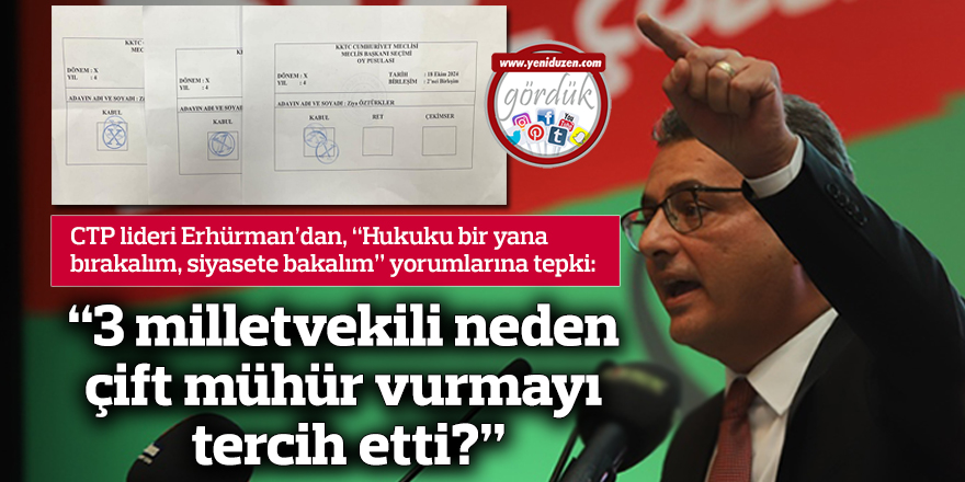 “3 milletvekili neden çift mühür vurmayı tercih etti?”