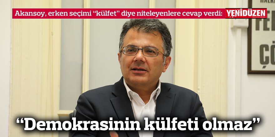 “Demokrasinin külfeti olmaz”