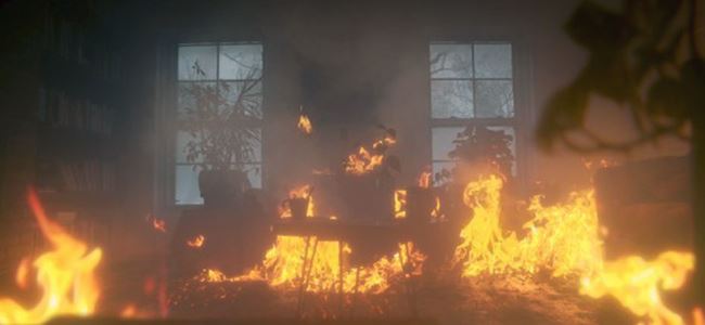 Yangında bir kişi ağır yaralandı