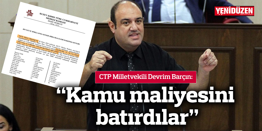 “Kamu maliyesini batırdılar”