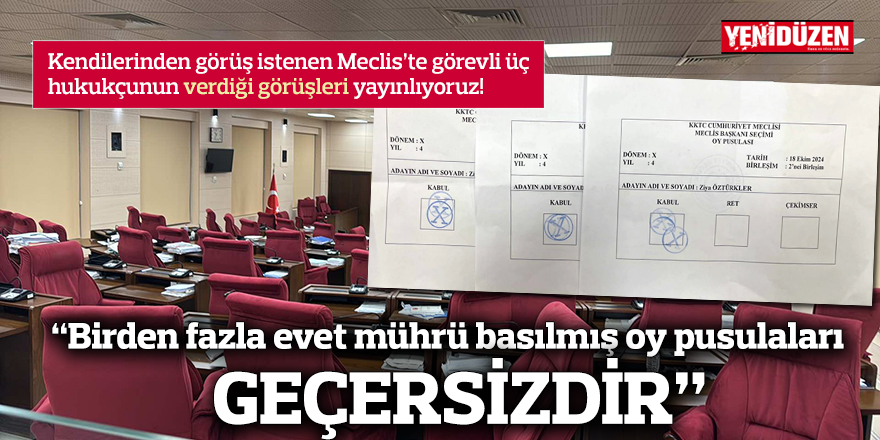 "Birden fazla evet mührü basılmış oy pusulaları GEÇERSİZDİR"