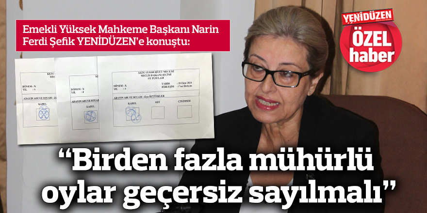 “Birden fazla mühürlü oylar geçersiz sayılmalı”