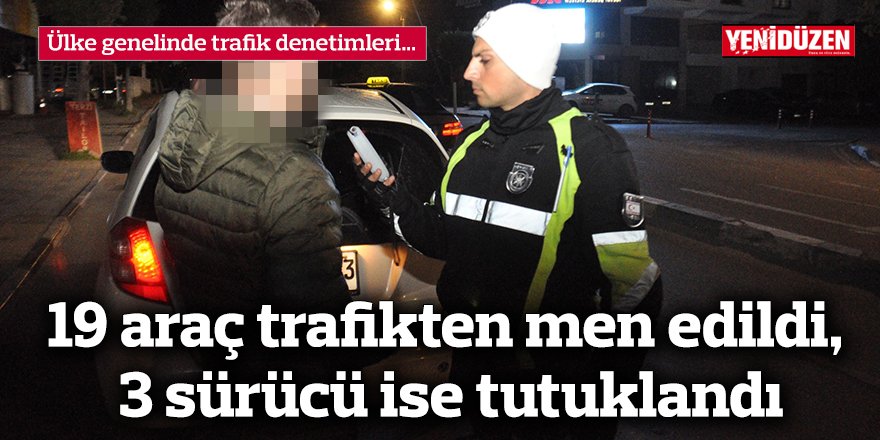 Ülke genelinde trafik denetimleri…