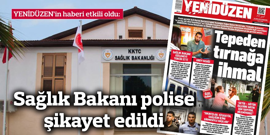 Sağlık Bakanı polise şikayet edildi