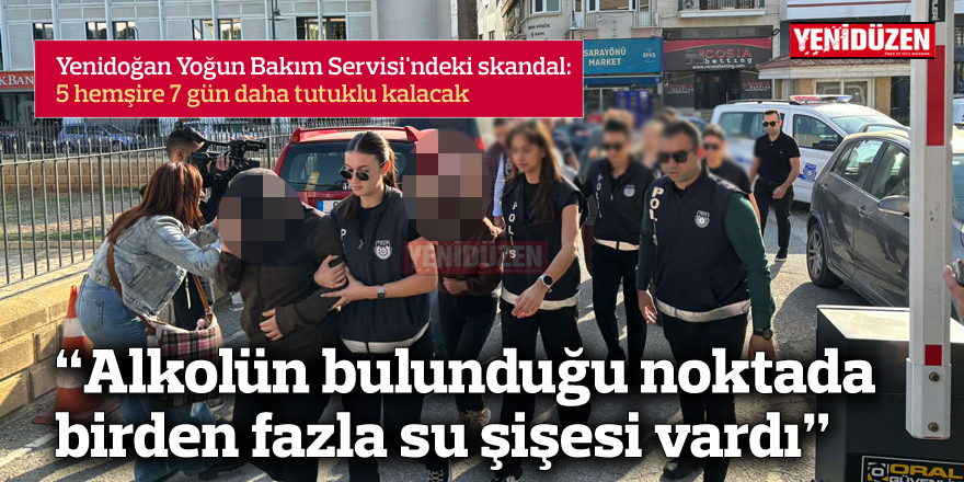 "Alkolün bulunduğu noktada birden fazla su şişesi vardı"