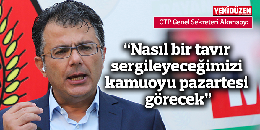 “Nasıl bir tavır sergileyeceğimizi kamuoyu pazartesi görecek”