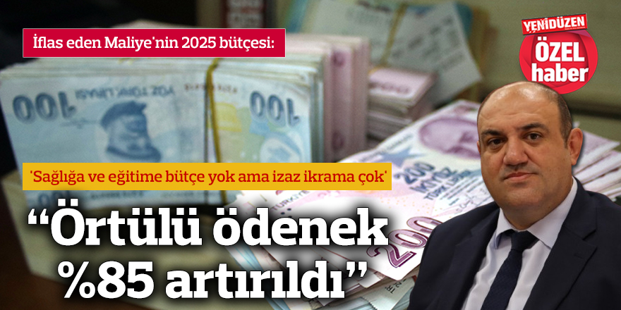 "Örtülü ödenek %85 artırıldı"