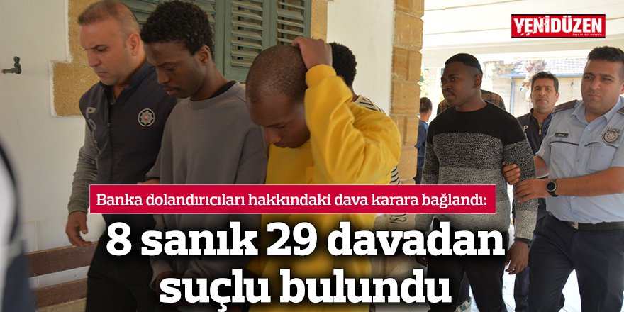 8 sanık 29 davadan suçlu bulundu