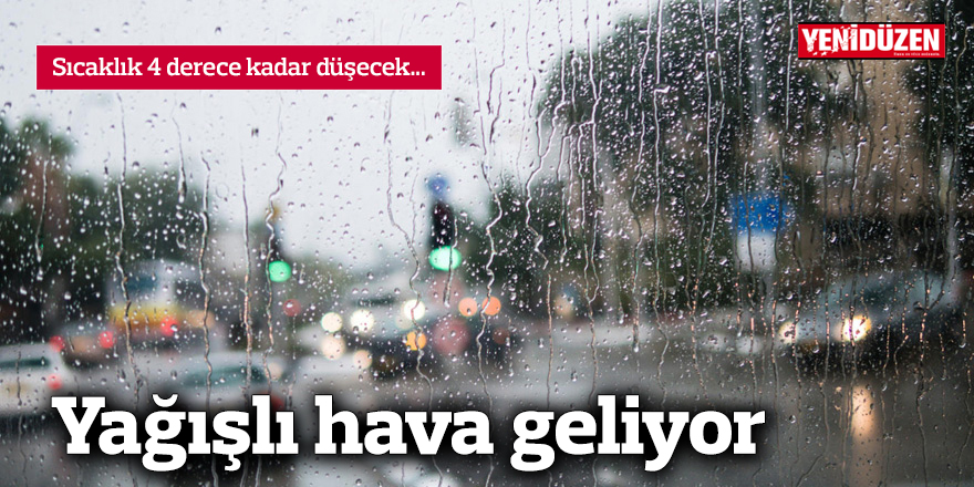 Yağışlı hava geliyor