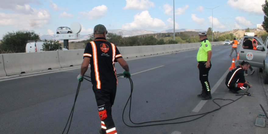 Trafik akım sayımı yapılıyor