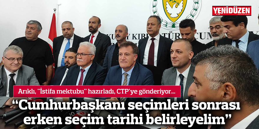 "Cumhurbaşkanı seçimleri sonrası erken seçim tarihi belirleyelim"