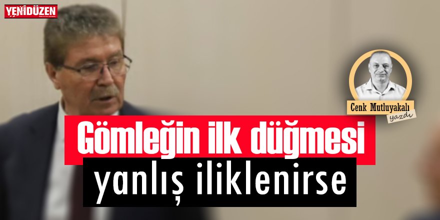 Gömleğin ilk düğmesi yanlış iliklenirse