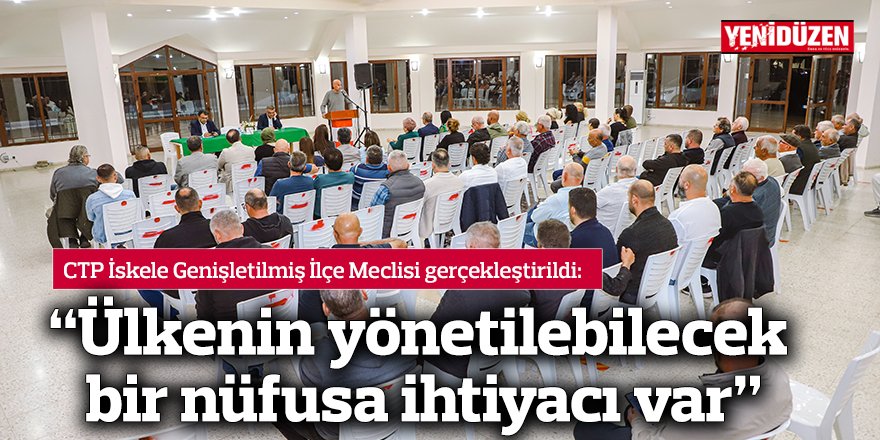 “Ülkenin yönetilebilecek bir nüfusa ihtiyacı var”