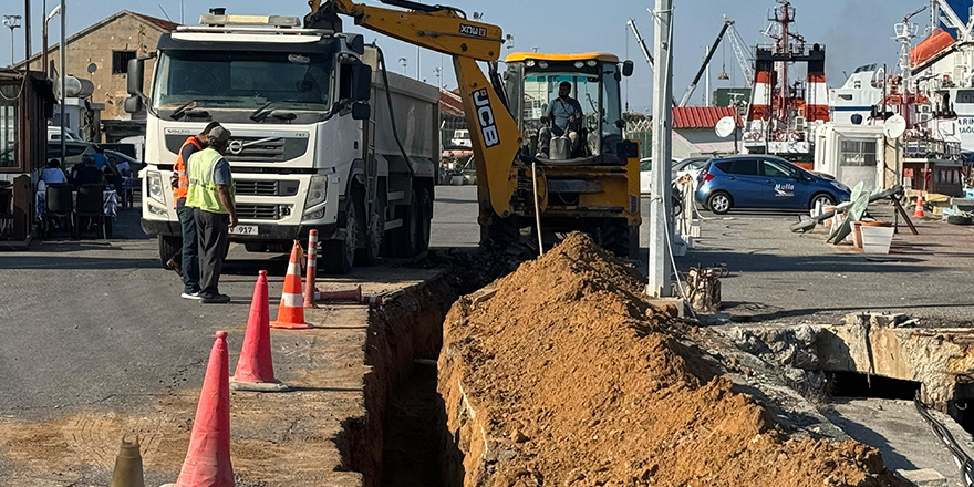 Gazimağusa Limanı’na Su Temini Projesi başladı