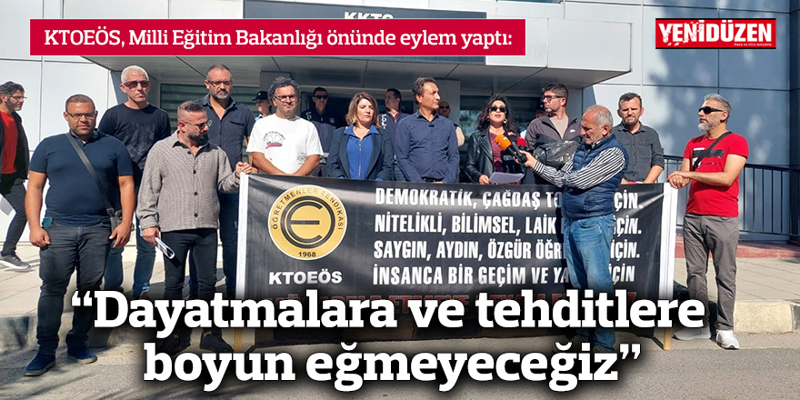 “Dayatmalara ve tehditlere boyun eğmeyeceğiz”