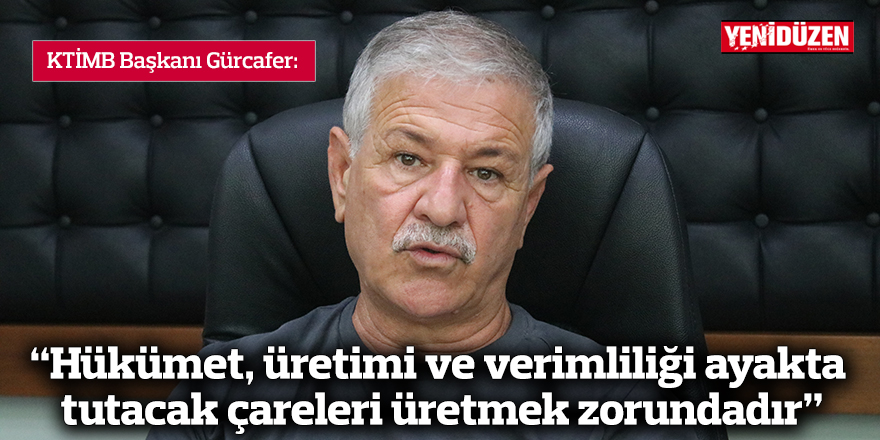 “Hükümet, üretimi ve verimliliği ayakta tutacak çareleri üretmek zorundadır”