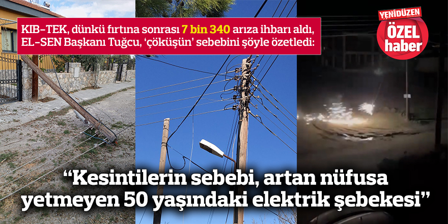 “Kesintilerin sebebi, artan nüfusu karşılayamayan 50 yaşındaki elektrik şebekesi”