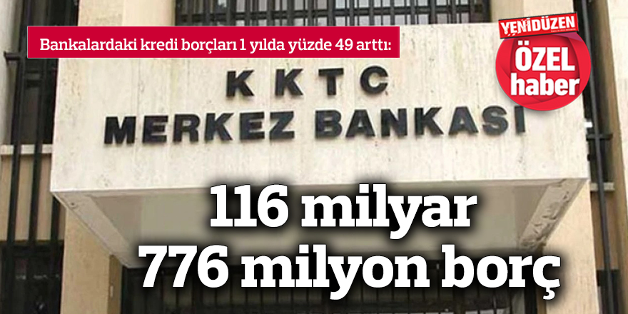 116 milyar 776 milyon borç